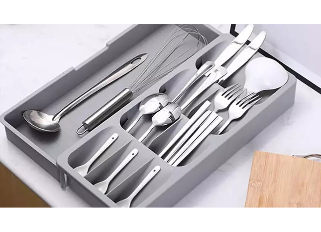 Kitchen Cutlery Drawer Organiser Tray