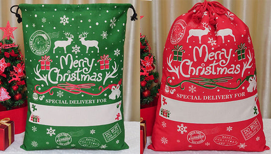 Drawstring Christmas Gift Bags