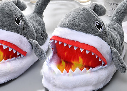 Novelty Shark Plush Slippers