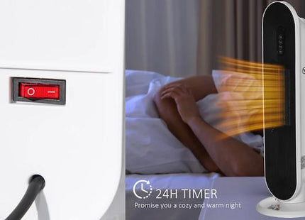 Ceramic Oscillating Heater + Timer & Remote