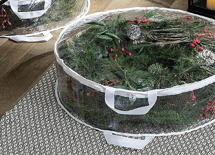Transparent Christmas Wreath Storage Bag - 2 Sizes & 2 Colours