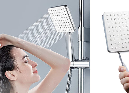 High-Pressure 6-Mode Square Shower Head