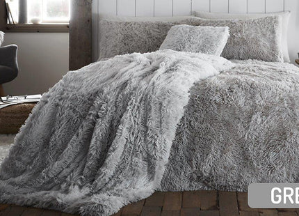 Luxury Faux Fur Throw or Duvet Sets - 9 Colours & 3 Sizes