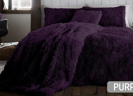 Luxury Faux Fur Throw or Duvet Sets - 9 Colours & 3 Sizes
