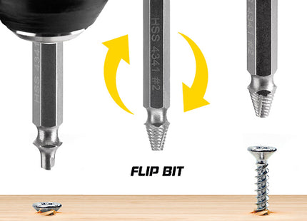 Set of 6 Damaged Screw Extractor Bits