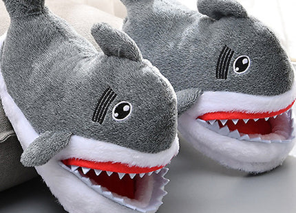 Novelty Shark Plush Slippers