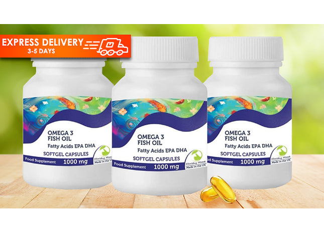 Omega 3 Fish Oil Capsules 1000mg