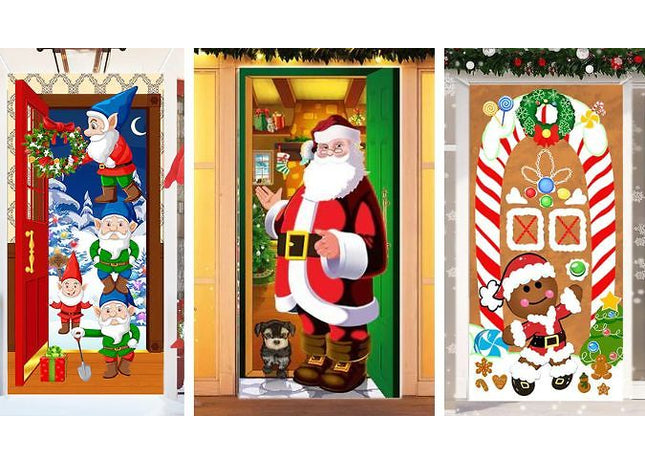Christmas Door Covers- 3 Designs