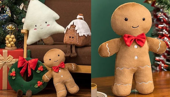 Christmas-Themed Cuddly Plush Dolls
