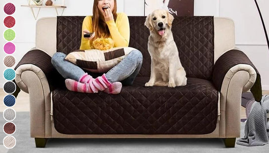 Quilted Protective Sofa Cover - 4 Colours & 3 Sizes