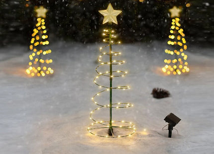LED Christmas Tree Garden Solar Stake Light - 2 Colours