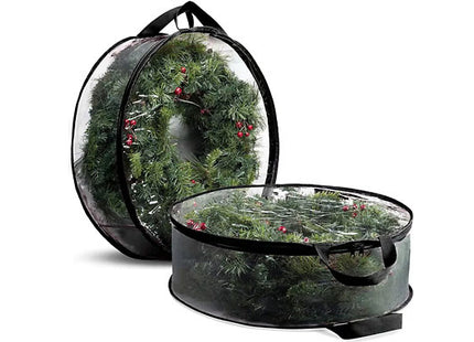 Transparent Christmas Wreath Storage Bag - 2 Sizes & 2 Colours