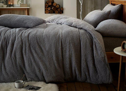 Super Soft Teddy Fleece Duvet Set - 7 Colours & 3 Sizes