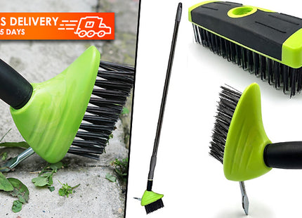 3-in 1 Extendable Patio Weeding Garden Brush