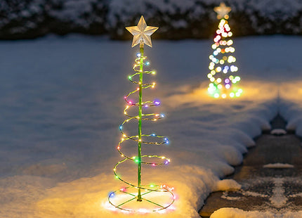 LED Christmas Tree Garden Solar Stake Light - 2 Colours