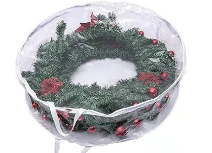 Transparent Christmas Wreath Storage Bag - 2 Sizes & 2 Colours