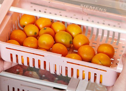 Hook-On Extendable Refrigerator Storage Basket - 3 Colours