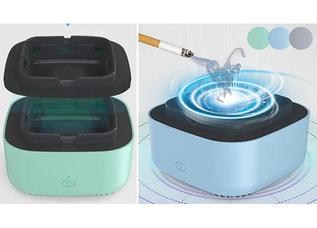 Smokeless Portable Air Purifying Ashtray