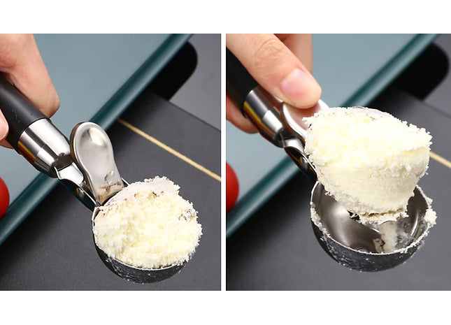 Stainless Steel Ice Cream Press Scooper