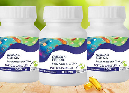 Omega 3 Fish Oil Capsules 1000mg