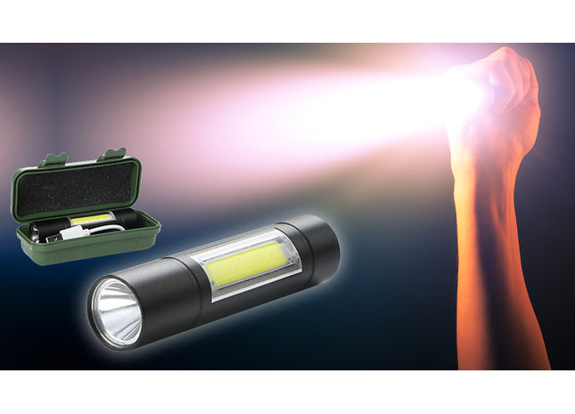 Pocket-Sized LED Rechargeable Flashlight