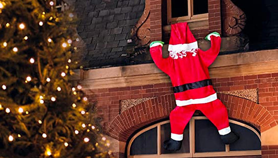 42-Inch Climbing Santa Claus Christmas Decoration