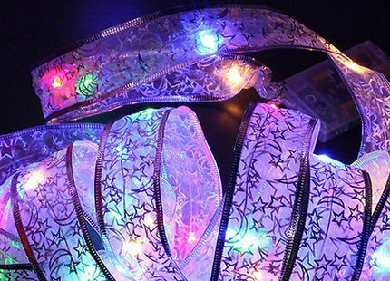 4m 40-LED Christmas Fairy Light Ribbon - 3 Colours