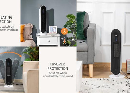 Ceramic Oscillating Heater + Timer & Remote