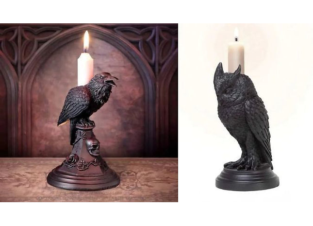 Owl or Raven Candle Stick