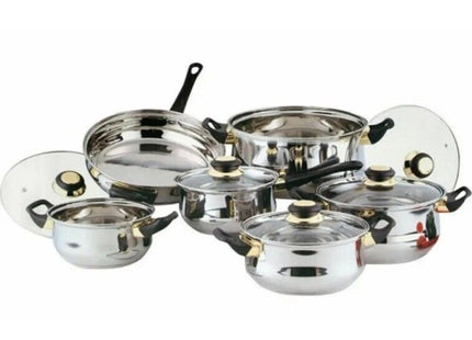 12pc Stainless-Steel Cookware Set