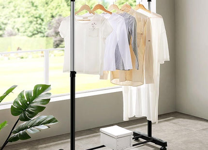 Wheeled Adjustable Clothes Rail/Shoe Rack