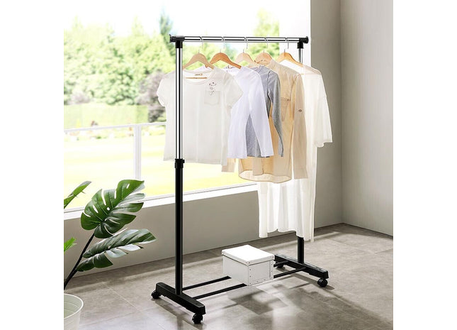 Wheeled Adjustable Clothes Rail/Shoe Rack