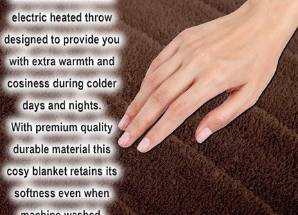 Luxury Soft Touch Heated Throw - 2 Sizes