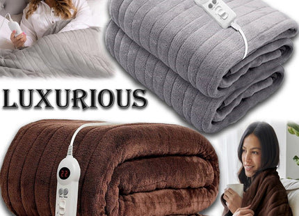 Luxury Soft Touch Heated Throw - 2 Sizes