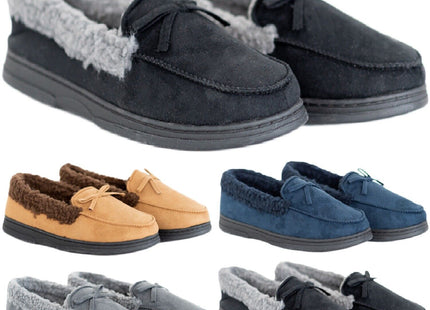 Mens's Faux Fur Lined Slippers