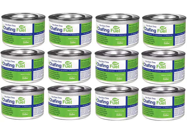 12x Chafing Dish Fuel Gel Cans 2.5 Hour Non Toxic