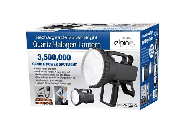 3.5 Mill Candle Power Light LED Torch Spotlight Halogen Flashlight Rechargeable