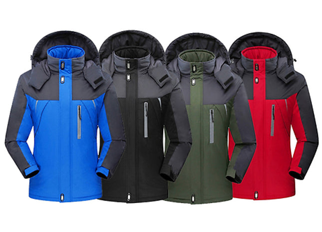 Wind & Waterproof Thermal Fleece-Lined Unisex Jacket - 4 Colours