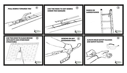 Hook Gutter Cleaning Tool