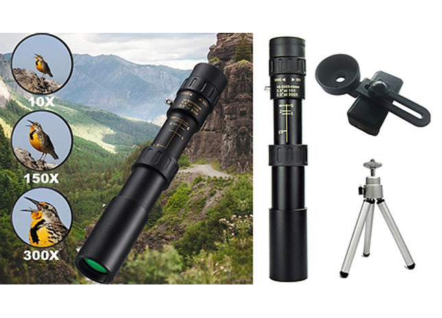 300x Zoom Monocular Telescope