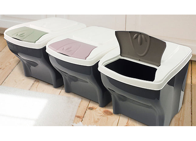 3 20L Stackable Bins