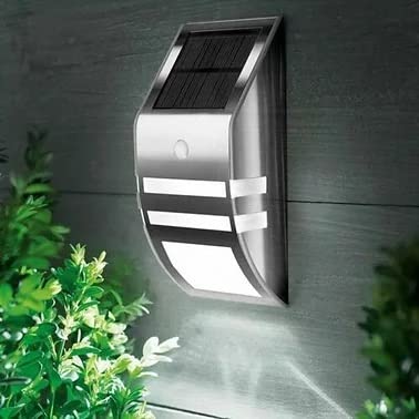 HomeVibe LED Solar Powered Garden Fence Lights Wall Light Patio Outdoor Security Lamps UK