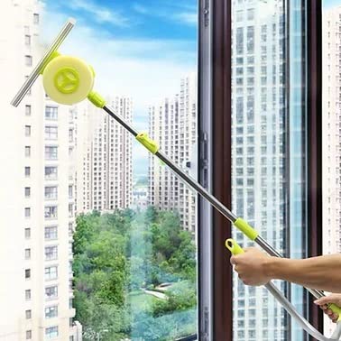 Upgraded U-Type Telescopic Window Cleaner Scalable High-rise Window Cleaning Kit