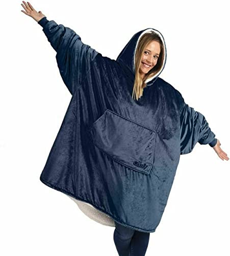 Oversized Comfy Blanket Hoodie Navy