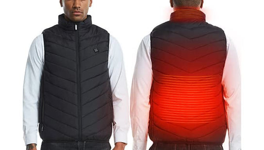 (HomeVibe) Heated Vest Warm Body Electric USB Men Women Heating Coat Jacket Winter Outwear