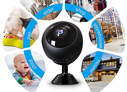 (HomeVibe) Mini Camera 1080P HD Motion Sensor WiFi IP Camera Home Security Camera DVR UK