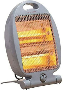 (HomeVibe) Halogen Electric Heater 400w 800w Portable Instant Heat Free Standing Quartz/Low Cost / 2 Heat Settings/Tip Safety Switch