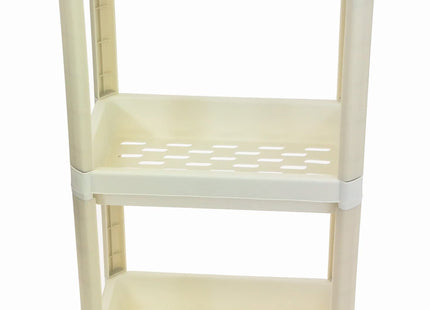 Merdem Plastic 3 Tier Storage Shelf Rack Shelving Unit White