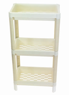 Merdem Plastic 3 Tier Storage Shelf Rack Shelving Unit White