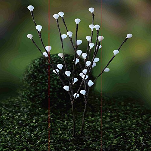 Outdoor Garden Double Twig Tree 40 LED Solar Power Fairy Lights Weather Proof Party White